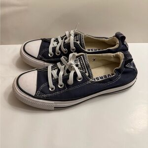 Women’s Converse All Star Navy and White Shoes Size 6.5